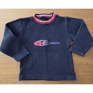 Vtg Boys Bugle Boy‎ Authentics Pullover Sweater 5/6 Navy Blue
